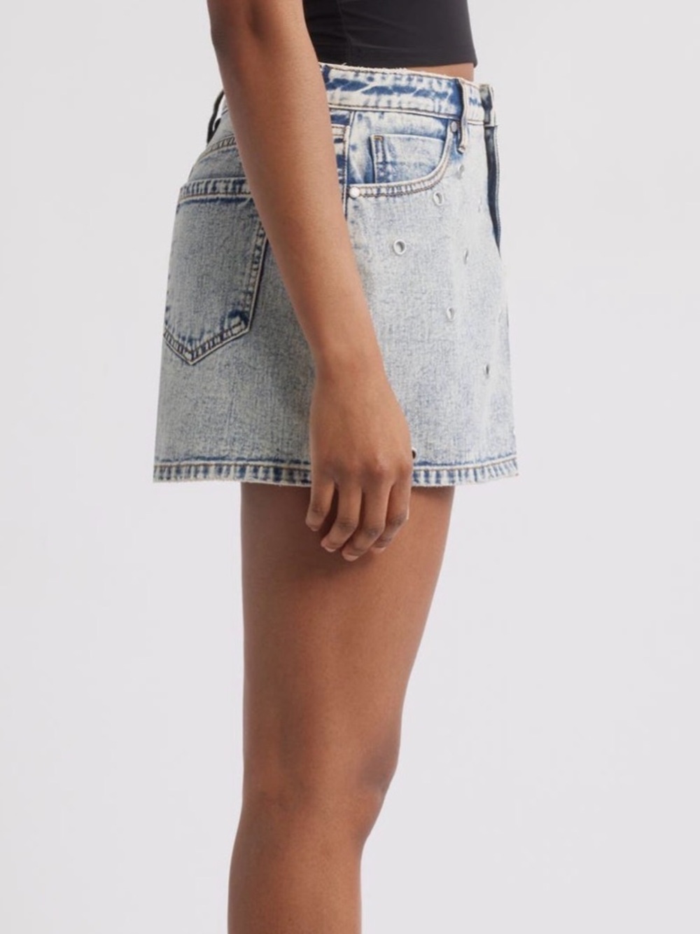 PTCL Ambar grommet denim miniskirt - Picture 3 of 4